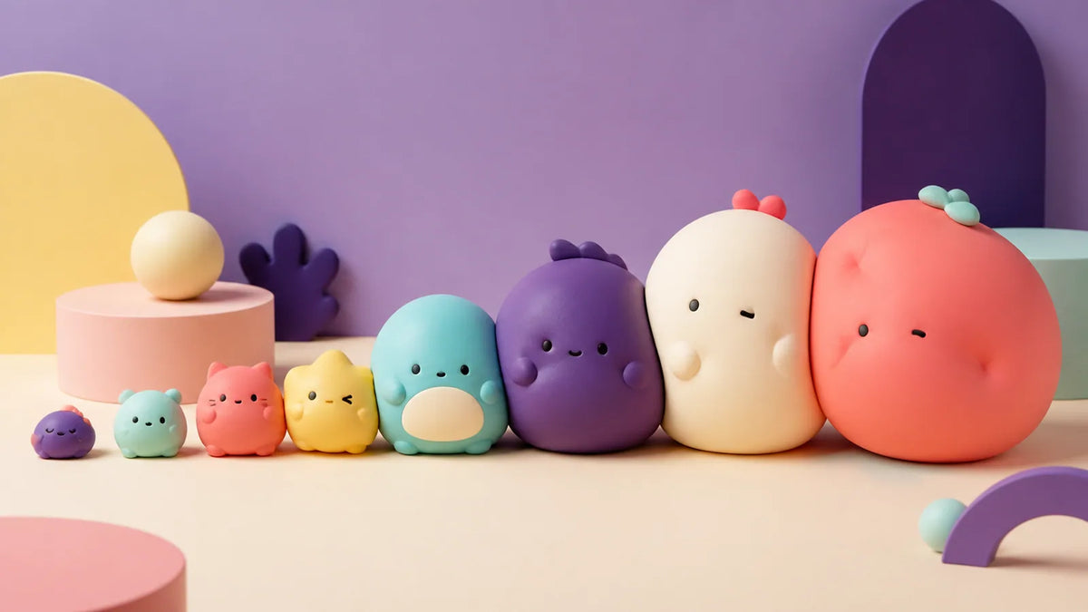 How to choose a squishy toy by size, feel and rebound