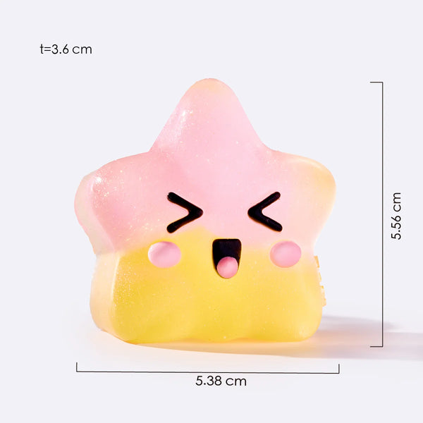Pink and Yellow Star Squishy