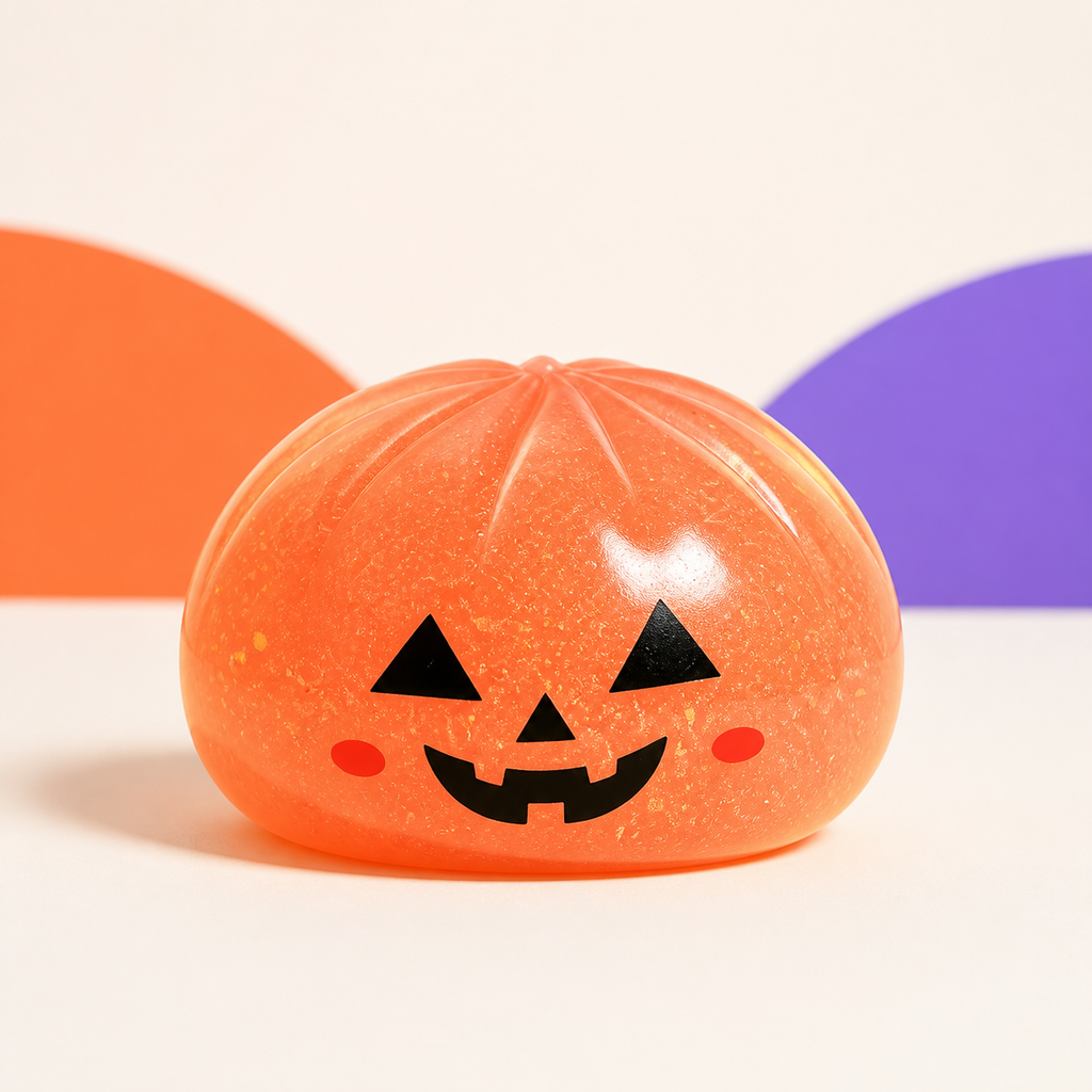 Possible orange jack-o'-lantern Halloween Dumpling Squishy character