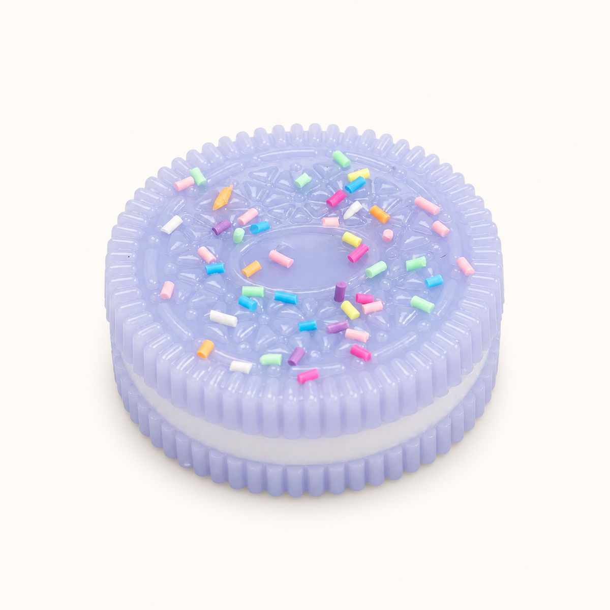 Sprinkle cookie stretch squishy in Purple