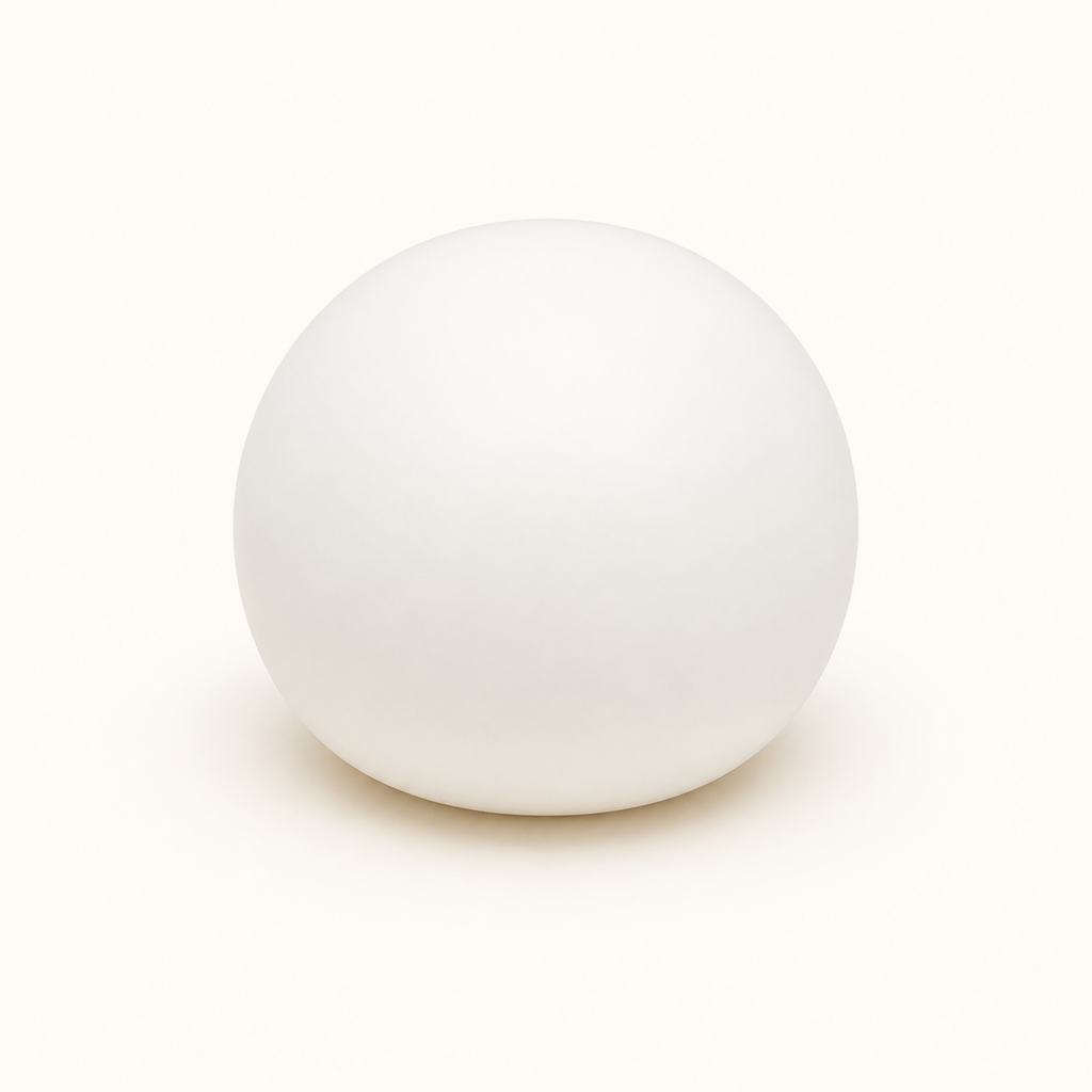 Soft white bun squeeze ball in 6 cm size